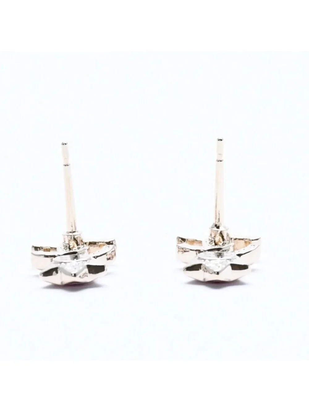 Chanel Earrings CC Logo Star Color Stone Light Gold